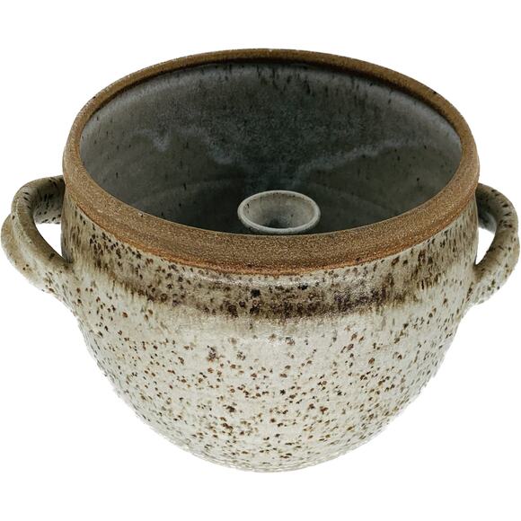 Pottery Steamer Pot Studio Art Funnel Chimney Ceramic Cooking Asian Imperfect - Picture 1 of 6